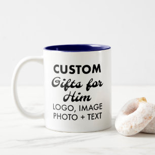 Cadeaux personnalisés pour lui Marine Bleu Mug à d