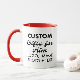 Cadeaux personnalisés pour lui Rouge Combo Mug 11o