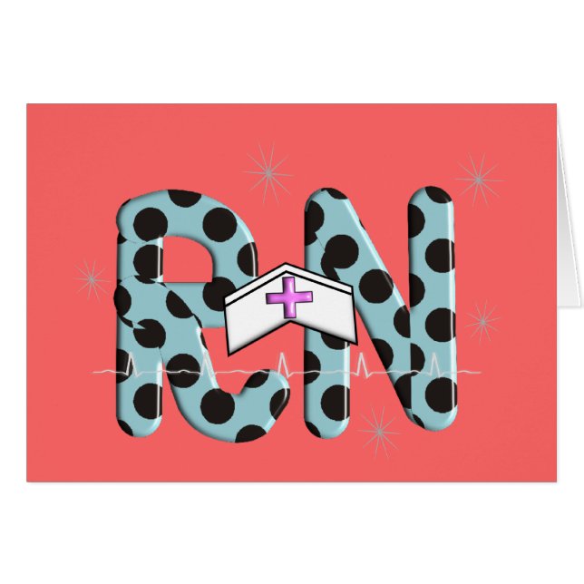 Cadeaux "RN " d'infirmier autorisé (Devant horizontal)