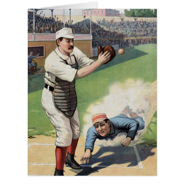 Cadeaux vintages De Peinture De Baseball (Devant)