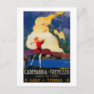 CadenabbiaTremezzo Vintage PosterEuropa Postkarte