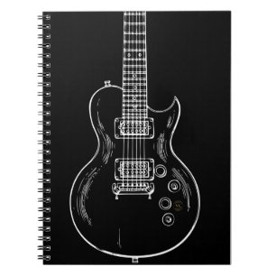 Caderno Espirale com gitarra Notizblock