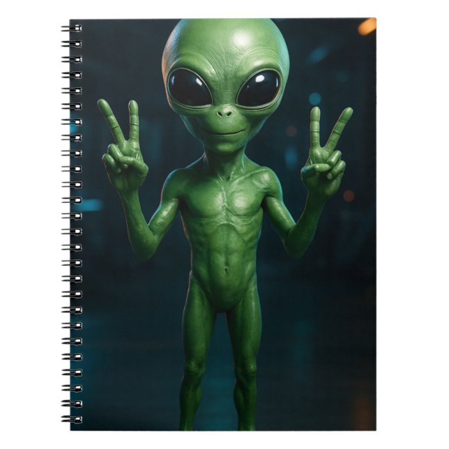 CADERNO Extraterrestre futurista Notizblock (Vorderseite)