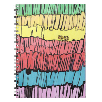 caderno para presente, caderno com cores vibrantes notizblock
