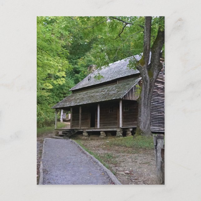 Cades Cove Cabin Postkarte (Vorderseite)