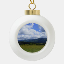 Cades Cove Keramik Kugel-Ornament