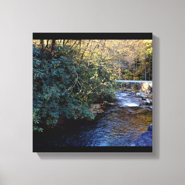 Cades Cove River Smoky Mountains Leinwanddruck (Vorderseite)