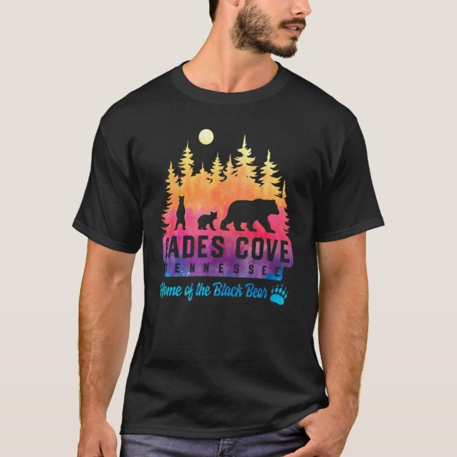 Cades Cove Tennessee Bär Große, rauchige Berge Ti T-Shirt (Vorderseite)