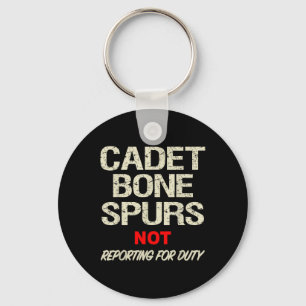 Cadet Bone Spurs Shirt Funny Military Anti Trump Schlüsselanhänger