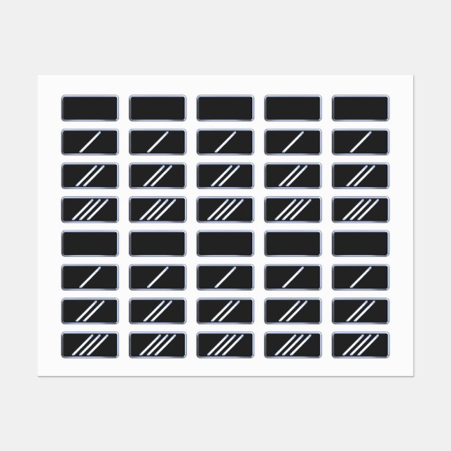 Cadet Corps Pips Set 1 Aufkleber (Blatt)