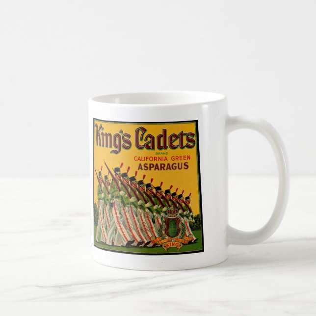 Cadets Asparagus Label Königs Kaffeetasse (Rechts)