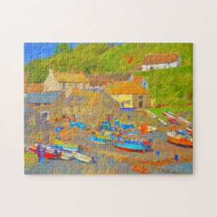CADGWITH BUCHT-CORNWALL-LAUBSÄGE