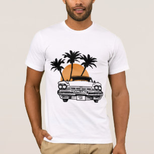 Cadillac-Auto-Sonnenuntergang-T-Shirt T-Shirt