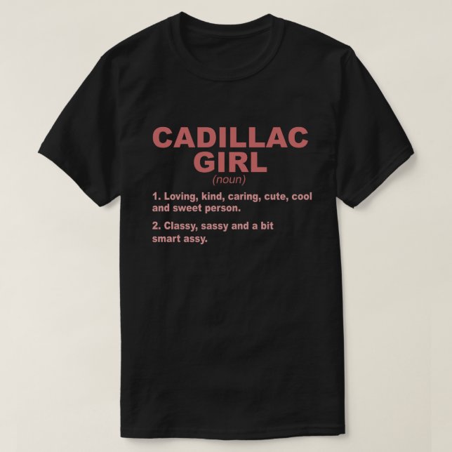 CADILLAC GIRL MI MICHIGAN Funny City Zuhause Roots T-Shirt (Design vorne)
