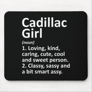 Cadillac Girl Mi Michigan Lustige Stadt Heimat Wur Mousepad