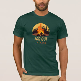 Cadillac Michigan Lagerfeuer T-Shirt