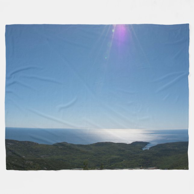 Cadillac Mountain Fleece Blanket, groß (Vorderseite (Horizontal))