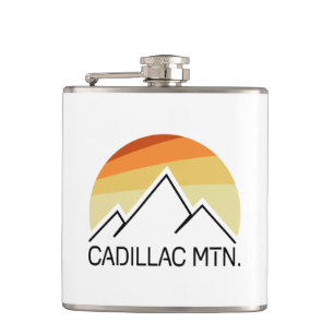 Cadillac Mountain Retro Flachmann