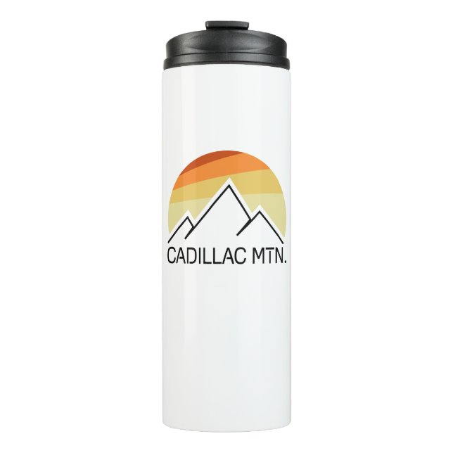 Cadillac Mountain Retro Thermosbecher (Vorderseite)