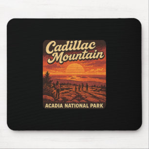 Cadillac Mountain Sonnenaufgang Maine Acadia Natio Mousepad
