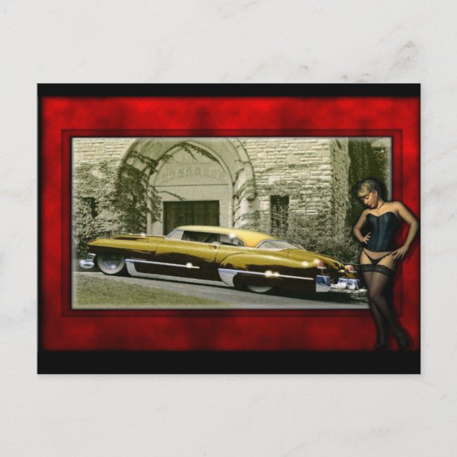Cadillac Postkarte (Vorderseite)