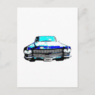 Cadillac-Raggare-Auto Postkarte