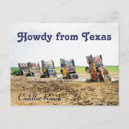Cadillac Ranch Postcard Postkarte