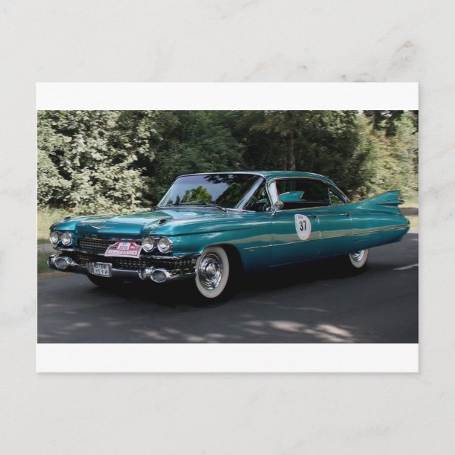 Cadillac, Reihe 62 Sedan 1959 Postkarte (Vorderseite)