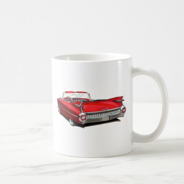 Cadillac-Rot-Auto 1959 Kaffeetasse (Rechts)