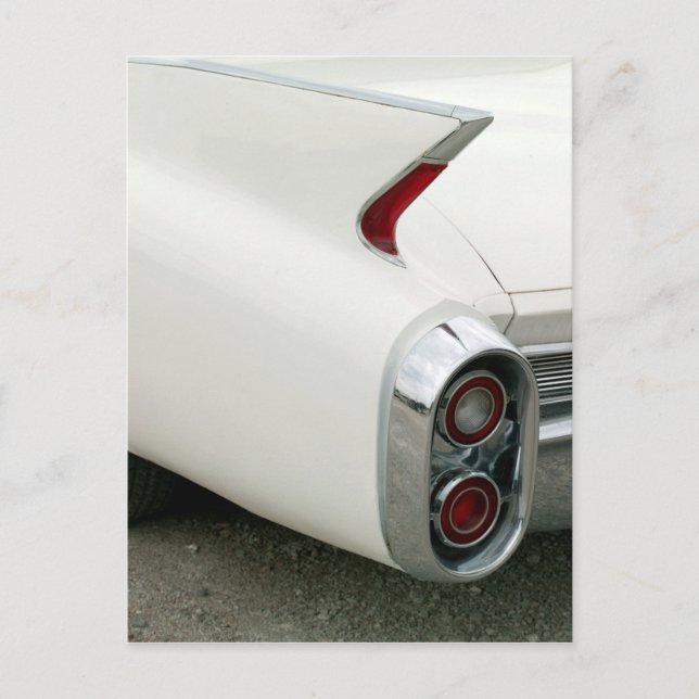 Cadillac Tail Fin and Taillights Postcard Postkarte (Vorderseite)