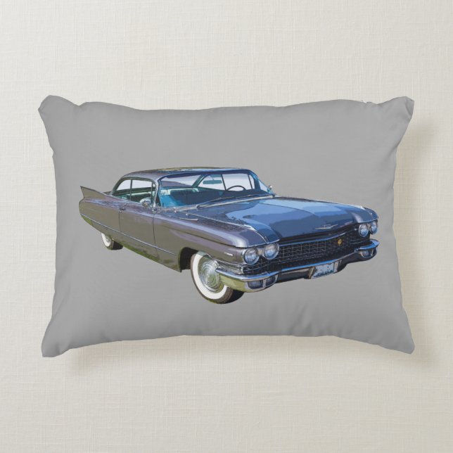 Cadillacantikes Luxusauto 1960 Zierkissen (Vorderseite)