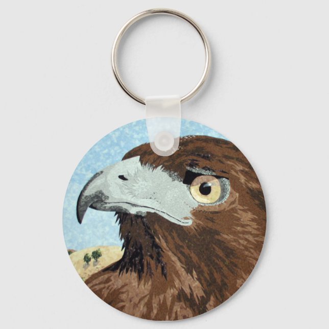 Cadir - Red-Schwanz Hawk Schlüsselanhänger (Vorderseite)