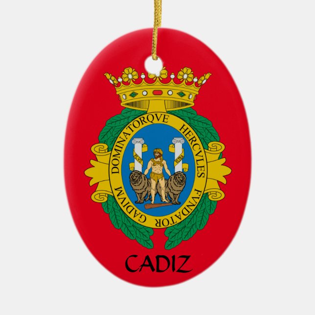Cadiz*, ornement de Noël de l'Espagne (Devant)