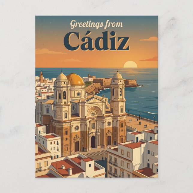 Cádiz Spanien Postkarte (Vorderseite)