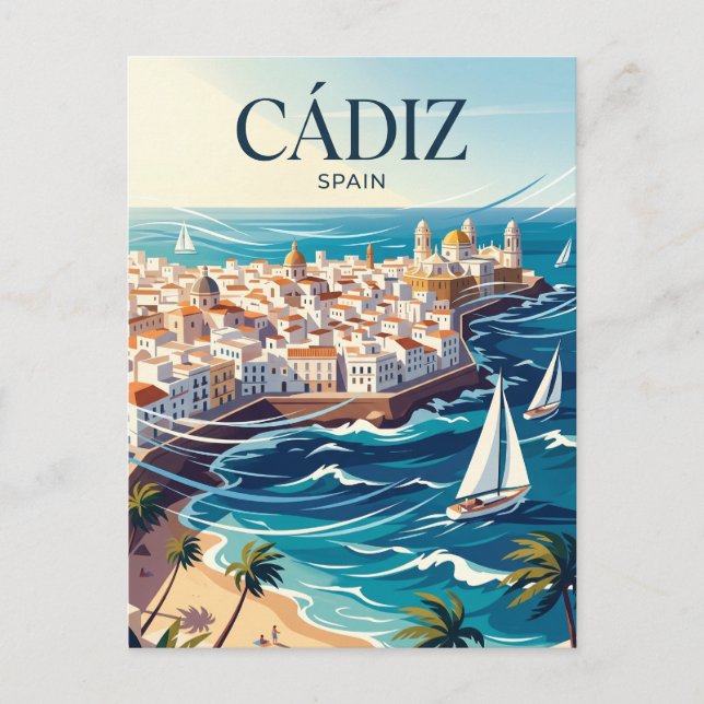Cádiz Spanien Postkarte (Vorderseite)