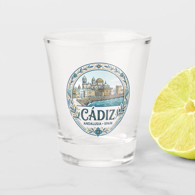 Cádiz Spanien Schnapsglas (Vorderseite)