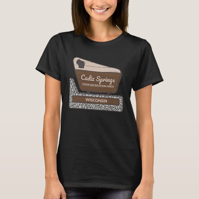 Cadiz Springs State Recreation Area Wisconsin WI V T-Shirt (Vorderseite)