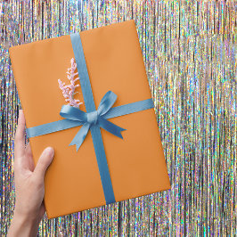 Cadmium Orange Solid Color Geschenkpapier