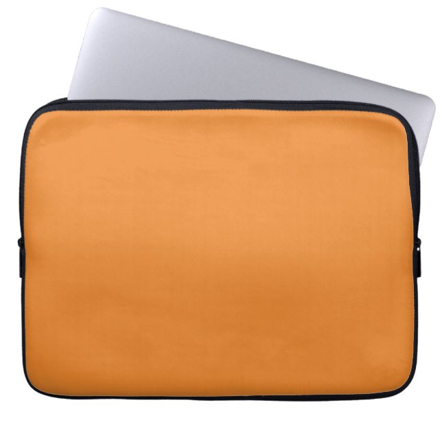 Cadmium orange (solid color)  laptopschutzhülle (Vorderseite)