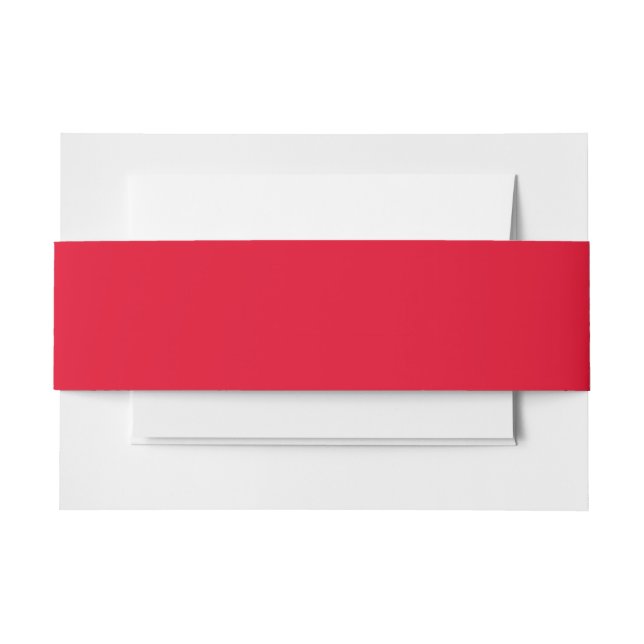 Cadmium Red Solid Color Einladungsbanderole (Vorderseite Beispiel)