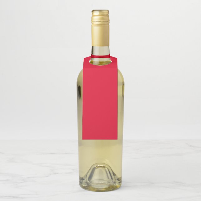 Cadmium Red Solid Color Flaschenanhänger (Auf Flasche)