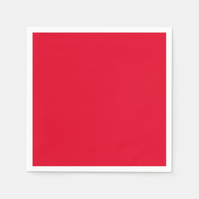 Cadmium Red Solid Color Serviette (Vorderseite)