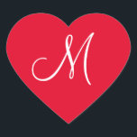 Cadmium Rot Ihre eigenen Mit Monogramm Hochzeiten Herz-Aufkleber<br><div class="desc">Custom Wedding Monogram Umschlag Aufkleber - Fragen Sie gewöhnlich selbst Verlobte Paare: Was kostet das Monogramm Siegel? Diese monogrammgroßen und maßgeschneiderten Designer Wedding Monogram Umschlag Aufkleber sind ideal für Hochzeitsmonogramme und zusätzliche Hochzeitsauflagen. - Designer Wedding Monogram Accessoires - Ihre eigenen Mit Monogramm Hochzeiten für Hochzeitsmonogramme</div>