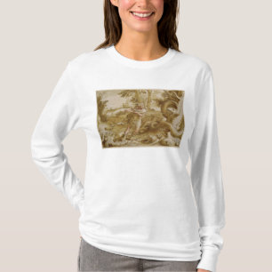 Cadmus ungefähr, zum eines Drachen in Angriff zu T-Shirt