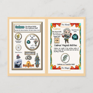 Cadmus Wizard - Cadmium Element Postkarte