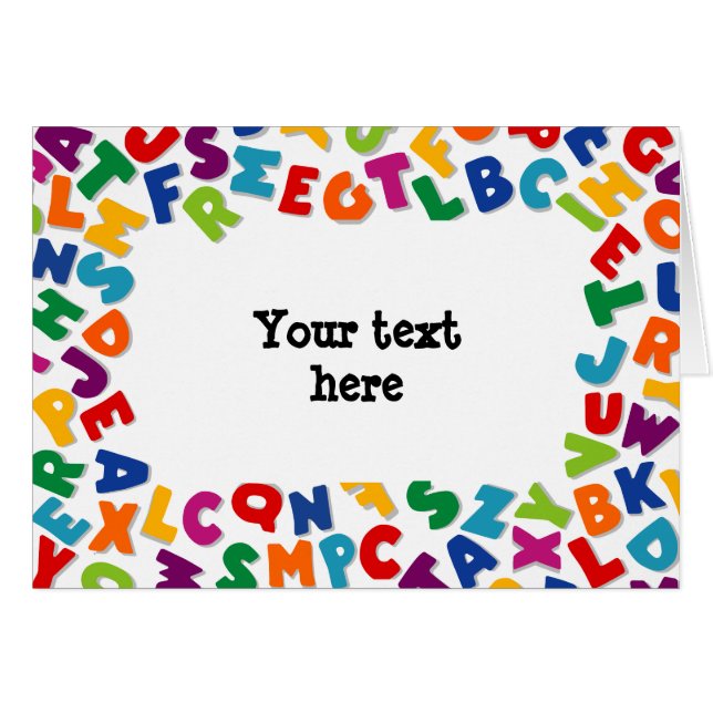 Cadre Alphabet (Devant horizontal)