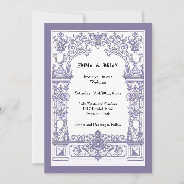 Cadre antique Invitation (Devant)