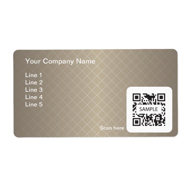 Cadre Brown générique Modèle Étiquette de livraiso (Devant)