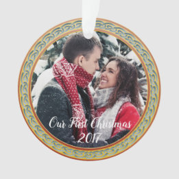 Cadre celtique de noeud et "notre premier Noël "