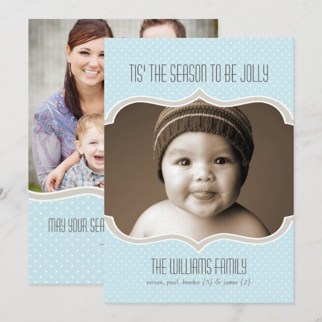 Cadre dans Sky Double Side Carte photo de vacances (Devant / Derrière)